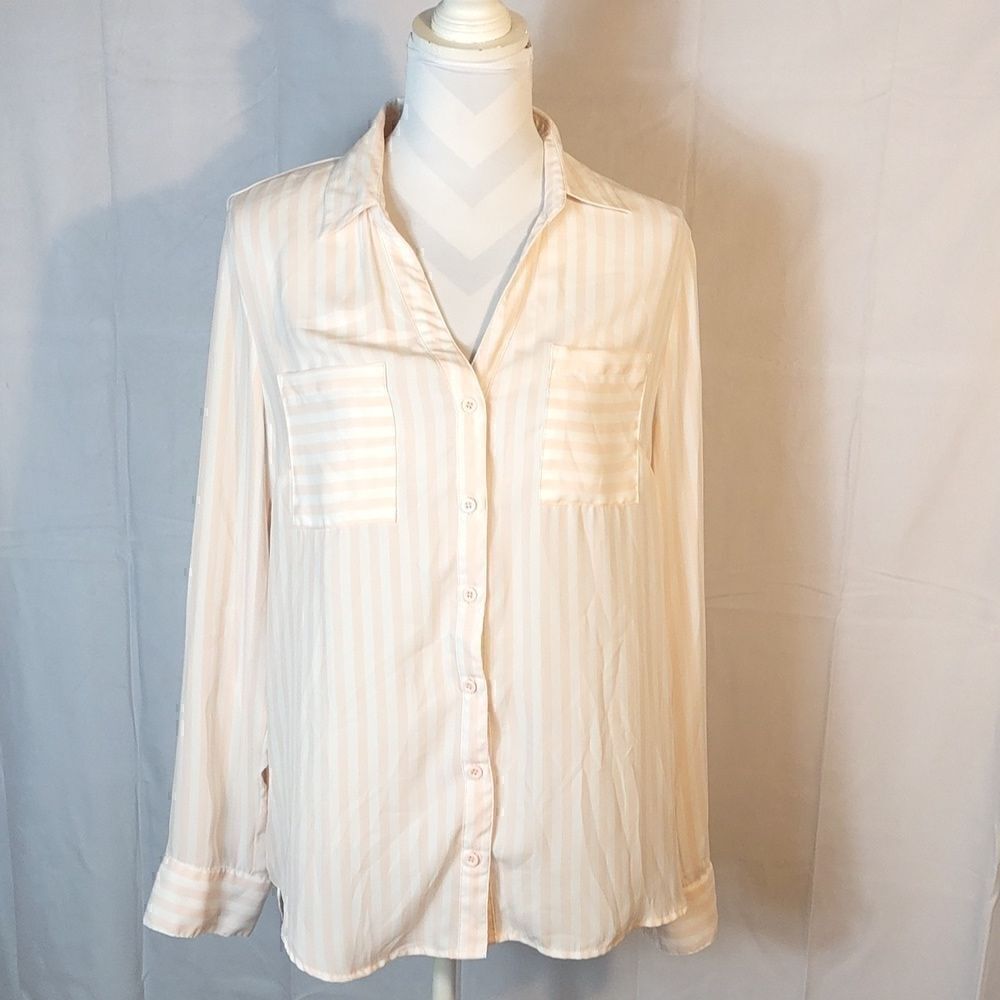 My Michelle Pink Striped Blouse